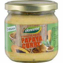 Pate vegetal  cu papaya si curry, eco-bio, 180g - Dennree