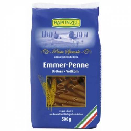Penne Emmer integrale, eco-bio, 500g - Rapunzel