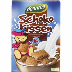 Cereale pernite umplute cu ciocolata, eco-bio, 375g - Dennree