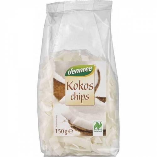 Chipsuri de cocos, eco-bio, 150g - Dennree