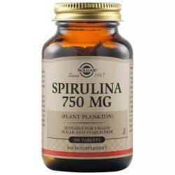 Spirulina 750 mg, 80 capsule vegetale, Solgar