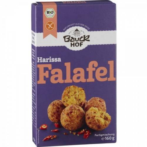 Falafel Harissa cu ardei, fara gluten, eco-bio, 160g - Bauck Hof