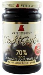 Gem de coacaze negre indulcit cu sirop de agave - eco-bio 225g - Zwergenwiese