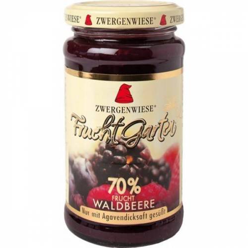 Gem de fructe de padure indulcit cu nectar de agave, fara zahar, eco-bio, 225g - Zwergenwiese