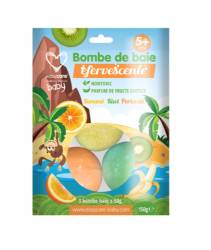 Easycare Baby Bombe de baie efervescente copii fructe exotice +5 ani 3 bucati