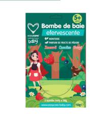 Easycare Baby Bombe de baie efervescente pentru copii Fructe de padure +5 ani  3 bucati