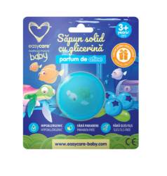 EasyCare Sapun solid cu glicerina si jucarie pentru copii parfum afine +3 ani 100g