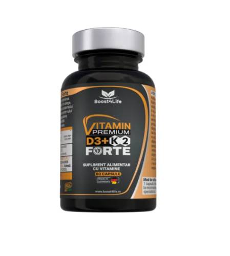 Boost4Life Vitamina D3+K2 Premium Forte 5000 UI 60 capsule moi