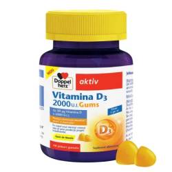 Jeleuri gumate cu vitamina D, 2000 UI, 40 bucati, Doppelherz