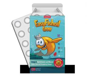 EasyFishOil Grow, 30 comprimate masticabile