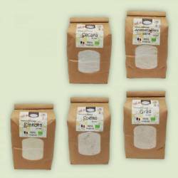 Sortiment 5 tipuri de faina integrala, eco-bio, 5 kg, Biofarmland