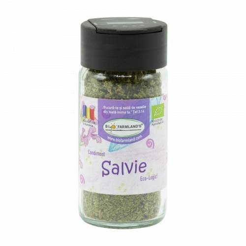 Condiment Salvie, flacon, eco-bio, 15 g, Biofarmland