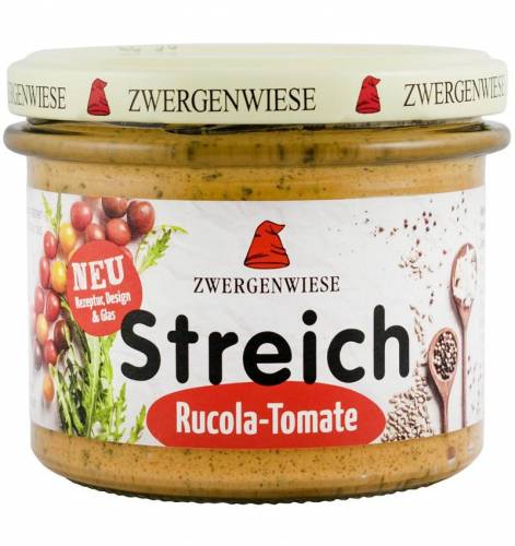 Pate vegetal bio cu ROSII SI RUCOLA 180g - Zwergenwiese