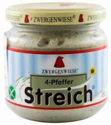 Pate vegetal bio cu 4 SORTIMENTE DE PIPER 180g - Zwergenwiese