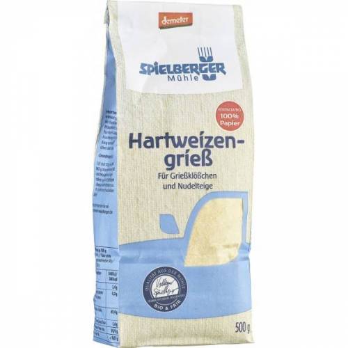 Gris din grau dur, eco-bio, 500g - Spielberger