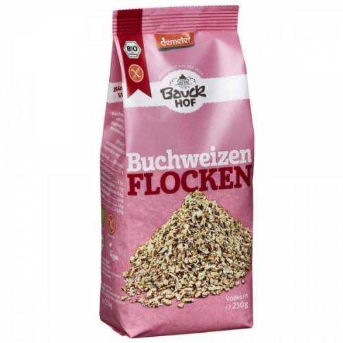 Fulgi din hrisca integrali, fara gluten, eco-bio, 250g - Bauck Hof