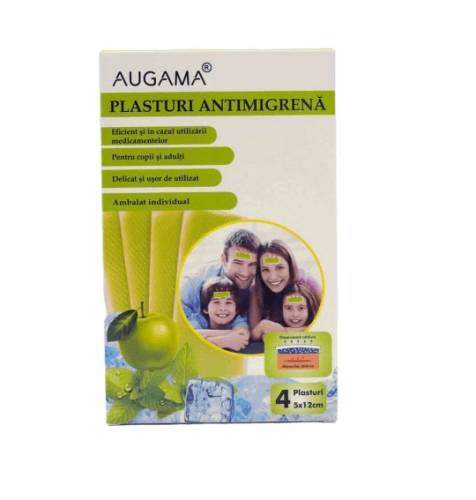 Augama Plasturi antimigrena 5 x 12 cm 4 bucati