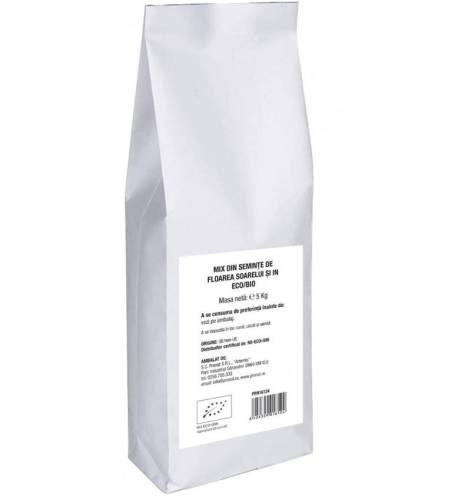 Mix din seminte de floarea soarelui si in, eco-bio, 5 kg, Pronat