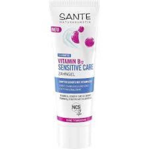 Gel de dinti cu Vitamina B12, Sensitive Care, fara fluor, 75 g, Sante