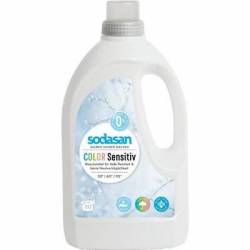 Detergent bio lichid rufe albe si color sensitiv hipoalergen 1,5l SODASAN