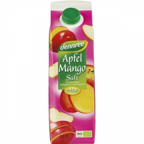 Suc de mere cu mango, eco-bio, 1l - Dennree