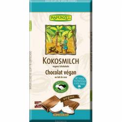 Ciocolata cu lapte de cocos vegana, eco-bio, 80g - Rapunzel