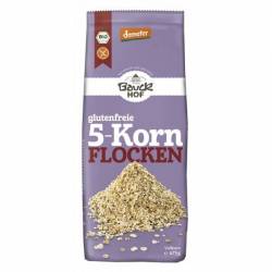 Fulgi din 5 cereale, fara gluten, eco-bio, 475g - Bauck Hof