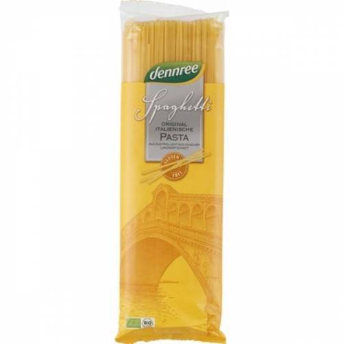 Spaghetti din porumb si orez, fara gluten, eco-bio, 500g - Dennree