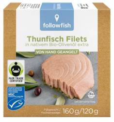 File de ton dungat in ulei de masline, Eco-Bio, 160g- Followfish