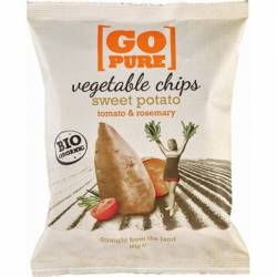 Chipsuri din cartofi dulce si rosii cu rosmarin, eco-bio, 80g - Go Pure