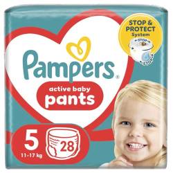 Scutece-chilotel Active Baby Pants Marimea 5  pentru 12-17kg, 28 bucati, Pampers