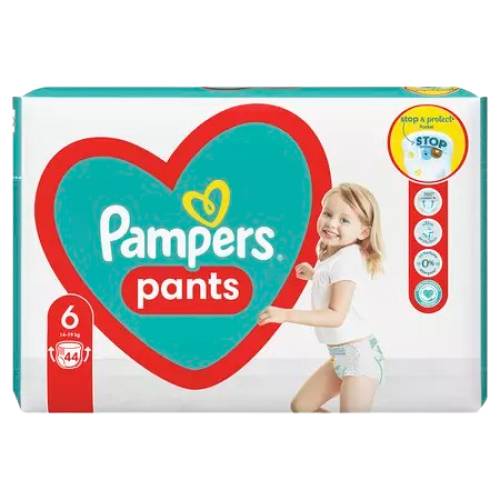Scutece-chilotel Pants Marimea 6 pentru 14-19 kg, 44 bucati, Pampers