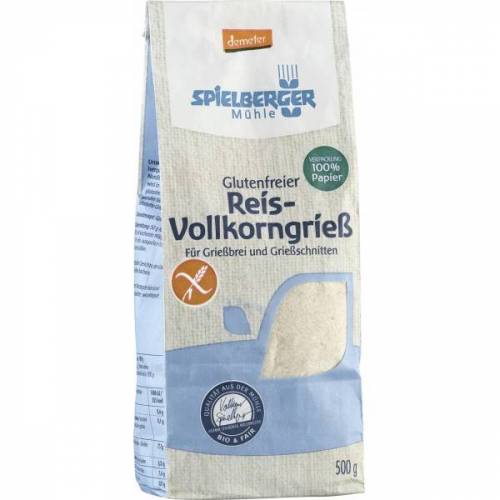 Gris din orez, fara gluten, eco-bio, 500g - Spielberger