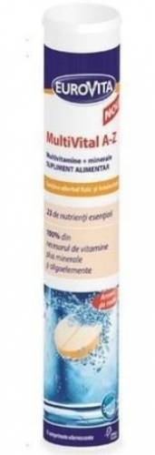 Eurovita Multivital A-Z - 15 comprimate efervescente