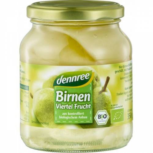 Compot din pere Williams, eco-bio, 350g - Dennree