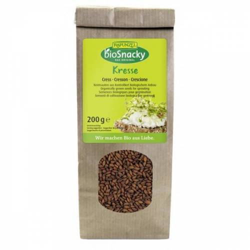Seminte de creson pentru germinat, BioSnacky, eco-bio, 200g - Rapunzel