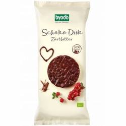Rondele din orez integral cu ciocolata amaruie, eco-bio, 65g - Byodo