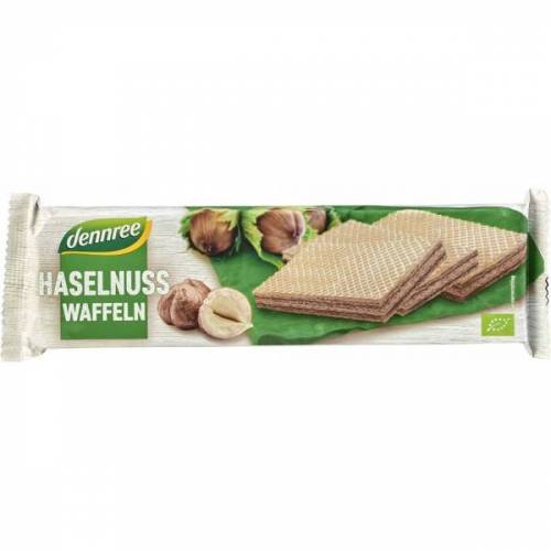 Napolitane cu crema de alune de padure, eco-bio, 125g - Dennree