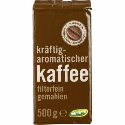Cafea prajita macinata, eco-bio, 500g - Dennree