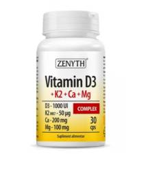 Vitamina D3+K2+Ca+Mg Complex 30 capsule