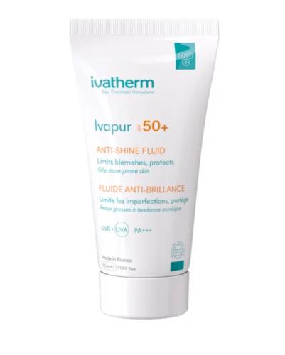 Ivapur Fluid anti-stralucire cu SPF50+ 50 ml