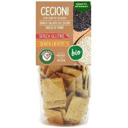 Snack Cecioni cu seminte de in si susan, eco-bio, 200 g, Vaiani