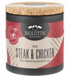 Mix de condimente pentru steak si pui, eco-bio, 50g - BioLotta
