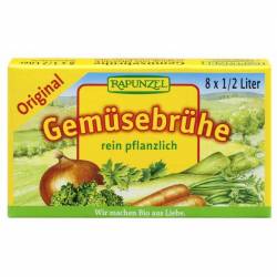 Cuburi de supa de legume original, eco-bio, 8buc - Rapunzel