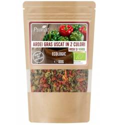 Ardei gras uscat, in 2 culori, rosu si verde, eco-bio 60 g, Pronat