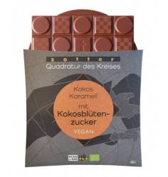 Ciocolata vegana cu cocos, caramel si zahar din flori de cocos,  eco-bio si fairtrade, 70 g, Zotter