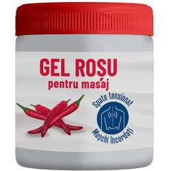 Gel Rosu pentru Masaj cu Ardei Iute si Tataneasa, 500 ml, Onedia