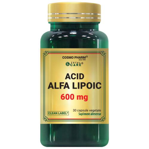 Acid Alfa Lipoic, 600mg, 30 capsile - Cosmo Pharm