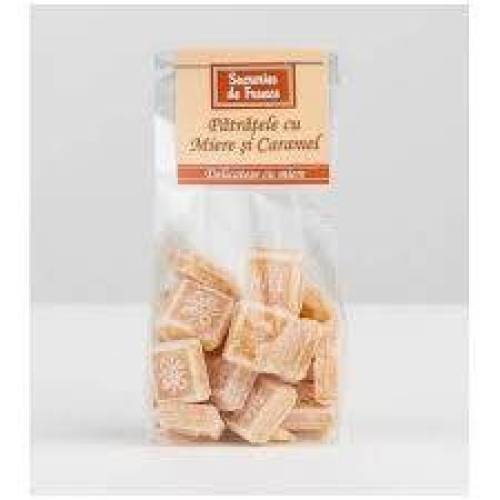 Bomboane cu miere si Caramel, 100 g, Apidava