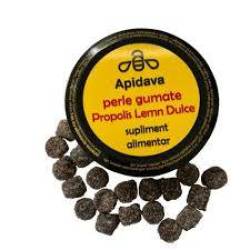 Perle Gumate Propolis Lemn Dulce Apidava, 50 g, Apidava